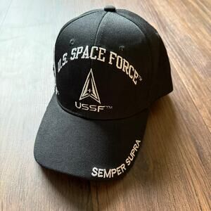 U.S. Space Force Embroidered Baseball Cap – “Semper Supra”, Adjustable